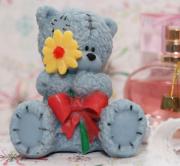 Мишка Тедди с цветком 3D